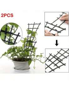 Plant Climbing Frame, Stackable Plastic Plant Bracket, Potted Vine Plant Support, Flower Pot Stand For Orchid, Rose, Artificial Plants - A - View 19