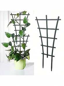 Plant Climbing Frame, Stackable Plastic Plant Bracket, Potted Vine Plant Support, Flower Pot Stand For Orchid, Rose, Artificial Plants - A - View 21