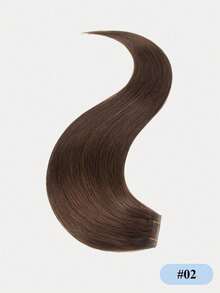 Butterfly Weft Hair Extensions Real Human Hair PU Hole Weft Extension 12-24inch Dark Brown Straight Human Hair Extensions Bundles Invisible Hair Extensions Hair PU Weft Hair Extensions With Hole Soft & Silky For Daily & Party & Holiday & Wedding - S2 - View 23