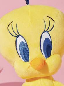 LOONEY TUNES X SHEIN 1pc Cartoon Plush Doll, Made Of Soft Material With Exquisite Embroidery, Can Be Placed On A Sofa Or In A Car For Decoration, Suitable As A Gift - Yellow - View 4