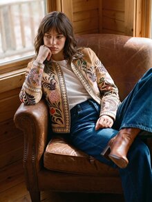 CAJUNI Women Lightweight Jackets - Khaki - View 8