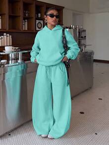 Muchica Women Two-Piece Outfits - Teal Blue - View 3