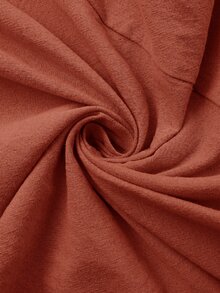 Elaquor Plus Size Dresses - Rust Brown - View 7
