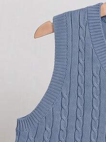 SHEIN Tween Boys Sweaters - Blue - View 5