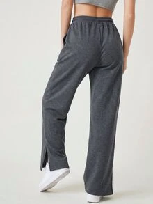 SHEIN BASICS Women Pants - Apricot - View 2