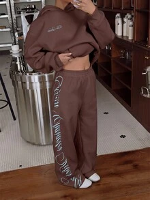Muchica Women Two-Piece Outfits - Brown - View 7