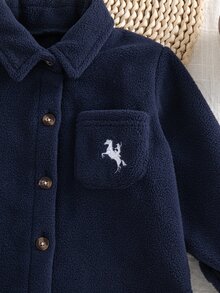 SHEIN Vintaside Kids 嬰童（男）上衣 - 藏蓝色 - 查看 5