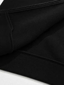 SHEIN Teen Boys Sweatshirts - Black - View 7