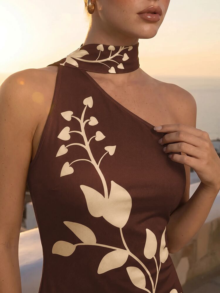 CAJUNI Women Mini Dresses - Brown - View 4