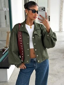Muchica Women Jackets - Army Green - View 9