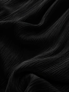 GlowEve CURVE 大尺碼方領燈籠袖荷葉邊下擺洋裝 - 黑色 - 查看 4
