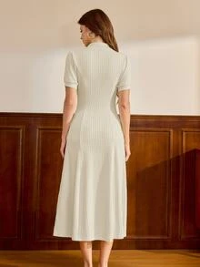 Vintamour Women Long Dresses - Apricot - View 6
