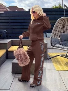 Muchica Women Two-Piece Outfits - Brown - View 9