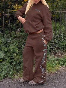 Muchica Women Two-Piece Outfits - Brown - View 4