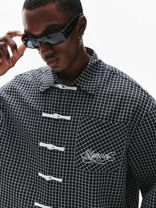 STYNVO Camisas  para hombre - Blanco y Negro - Ver 4