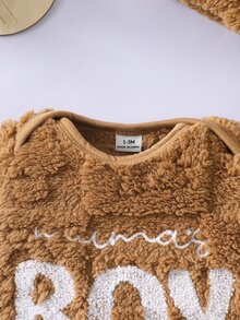 SHEIN 新生嬰兒連身衣 - 棕色 - 查看 7