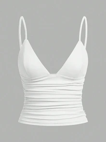 SHEIN EZwear 3件組女款背心與細肩帶上衣 - 彩色 - 查看 10