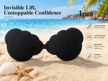 SHEIN Cloud Shape Sticky Bra, Invisible Strapless Push Up Seamless Self-Adhesive Bra Ultra Lightweight For Women Deep V Backless Dress Summer Wedding Party - Multicolor - View 10