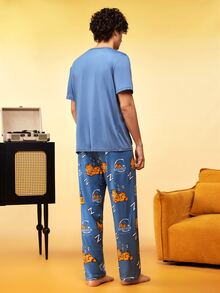 Notgurli GARFIELD | SHEIN Men Loungewear Sets - Multicolor - View 3