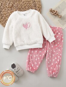 SHEIN Baby Girls Pajamas - Pink - View 9