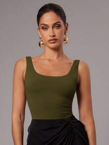 Silquee Body de mujer - Verde militar - Ver 6