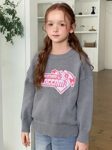 THE POWERPUFF GIRLS X DAZY Tween Girls Sweater - Grey - View 3