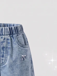 Baby Girls Denim - Light Wash - View 6