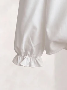 SHEIN Tween Girls Blouses - White - View 4