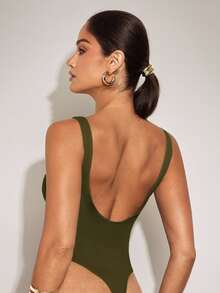 Silquee Body de mujer - Verde militar - Ver 2