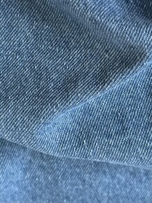 Young Girl Embroidery Mesh Beaded Sequin Bow Pattern Zip Up Denim Jacket - Medium Wash - View 4