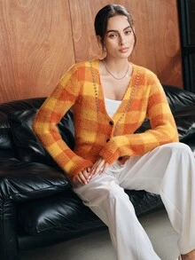 Anewsta Women Cardigans - Coklat - View 7
