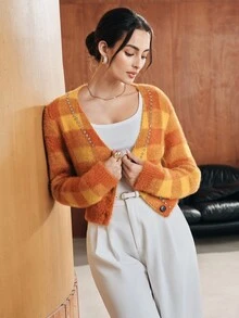Anewsta Women Cardigans - Coklat - View 4