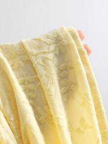 Sweetra Draped Side Ruched Tube Bodycon Dress Wedding Vacation Party Dinner Pale Yellow Summer Elegant Tropical Jamaican - Yellow - View 4