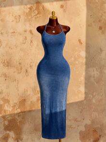 Amplova Women Denim Dresses Fall/Winter - Blue - View 6