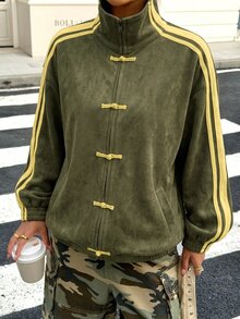 Muchica Cazadoras de talla grande - Verde militar - Ver 3