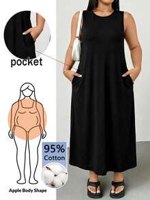 Shapeblank Plus Size Dresses - Black - View 1