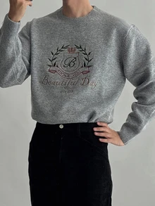 DAZY Pulls pour hommes - Gris - Voir 3