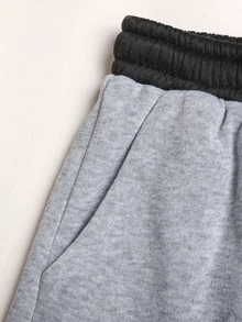 SHEIN Pantalones de Chándal Niñas (8-12) - Gris - Ver 7