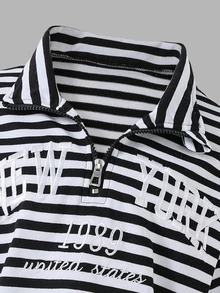 SHEIN 青少年女孩連帽衫與運動衫套裝 - 黑與白 - 查看 7