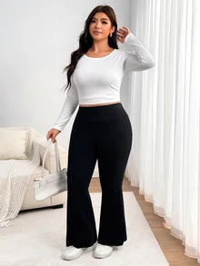 Enliva Celana Ukuran Plus - Hitam - View 6