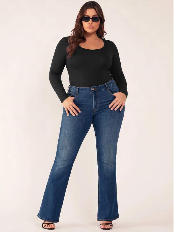 SHEIN BASICS Plus Size T-Shirts
