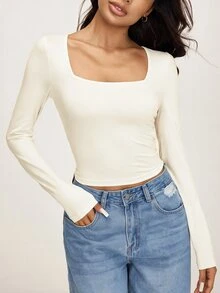 SHEIN BASICS 3件組女款T恤 - 彩色 - 查看 9