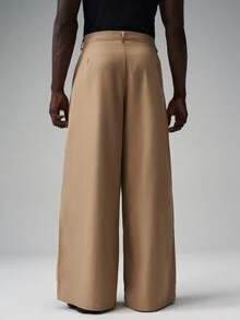 STYNVO Pantalones de hombre para oficina y trabajo, color caqui, casual de otoño - Albaricoque - Ver 2