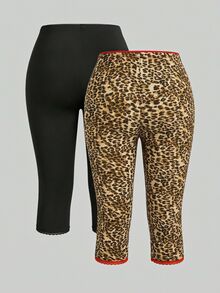 SHEIN SXY 大碼緊身褲 - 彩色 - 查看 4