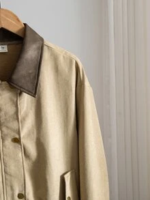 Teen Girls Jackets - Khaki - View 4
