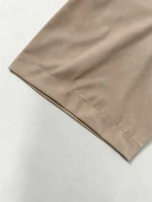 Airaco Men Solid Button Up Shirt - Khaki - View 4