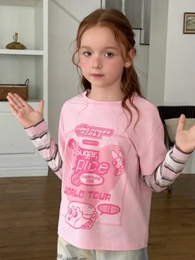THE POWERPUFF GIRLS X DAZY Tween Girls T-Shirts Fall - Pink - View 4