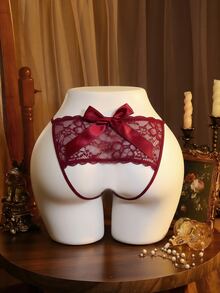 Seduluxe Plus Size Sexy Lingerie - Burgundy - View 4
