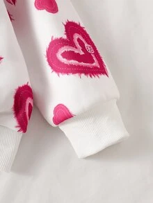 SHEIN 年輕女孩連帽衫與運動衫套裝 - 粉色 - 查看 6