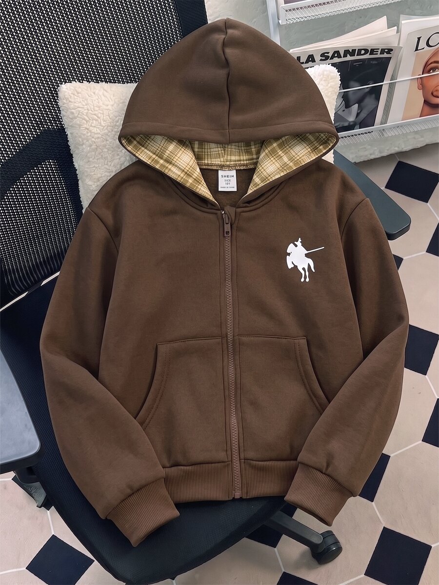 Tween Girls Jackets - Brown - View 1